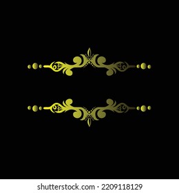 the latest set of creative name frame ornaments, text ornaments with an elegant style