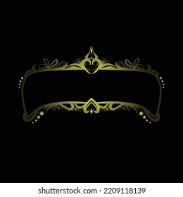 el último conjunto de adornos de marcos de nombre creativo, ornamentos de texto con un estilo elegante