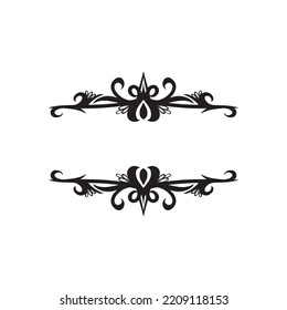 the latest set of creative name frame ornaments, text ornaments with an elegant style