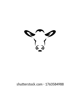 the latest simple cow head logo