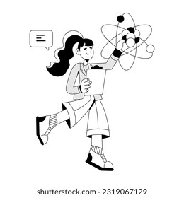 Ilustración más reciente del estudio atómico 