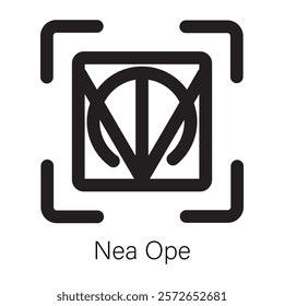 Latest solid icon of nea ope
