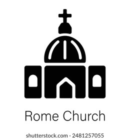 Latest solid icon of rome church 