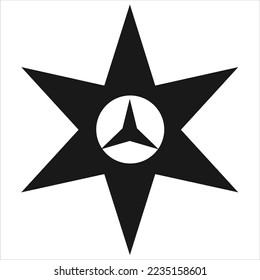 latest star in new year vector logo design
