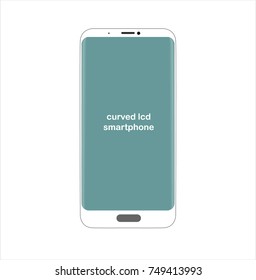 Latest technology curved lcd smartphone