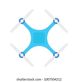 Latest technology drone or Unmanned Aerial Vehicle in vector graphics