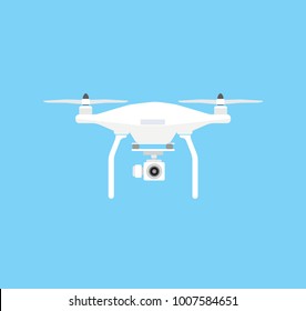Latest technology drone in vector graphics