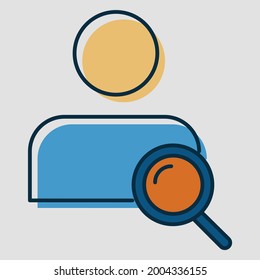 Icono de responsabilidad de última y tendencia sobre fondo gris para web y móvil.