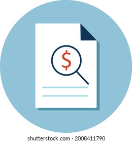 Latest and Trending credit history icon on grey background for web and mobile.