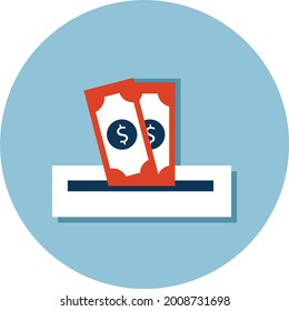 Latest and Trending donation icon on grey background for web and mobile.