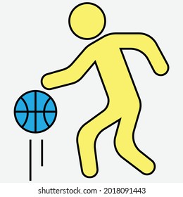 Latest and Trending icon of basketball  for web and mobile.