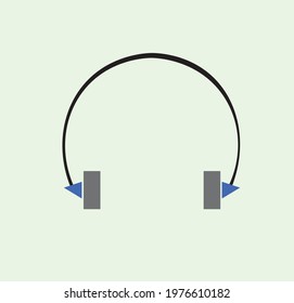 Latest and Trending icon of bluetooth headphone.