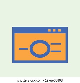 Latest and Trending icon of digital camera.