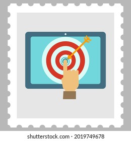 Latest and Trending icon of hit to target for web and mobile.