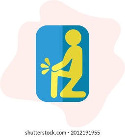 Latest And Trending Icon Of Knee Pain For Web And Mobile.