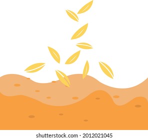 Latest and Trending icon of seed sowing for web and mobile.
