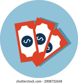 Latest and Trending money icon on grey background for web and mobile.
