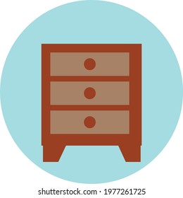 Latest and trending vector icon of drawer.