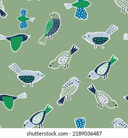 LATEST TRENDY BIRD WATCH SEAMLESS PATTERN