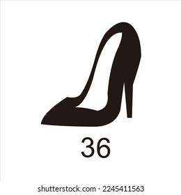 Latest women's shoes vector logo design