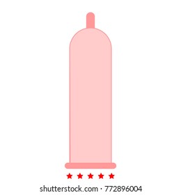 Latex condom icon .