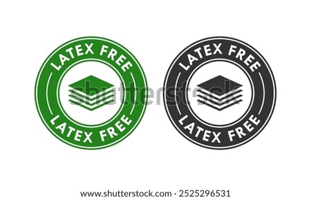 Latex free design logo template illustration
