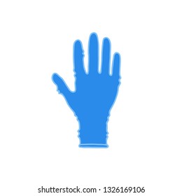 latex gloves doodle icon