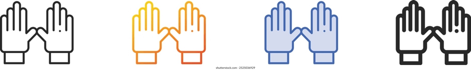 latex icon.Thin Linear, Gradient, Blue Stroke and bold Style Design Isolated On White Background