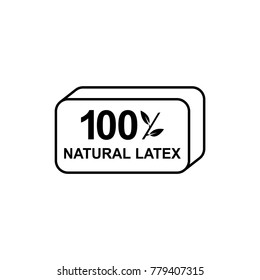  Latex Mattress Icon  - Vector Illustration.