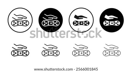 Latex mattress material icon Simple thin outline