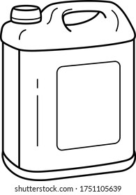 Aditivo de pintura a base de látex. Icono de contorno del vector.