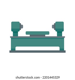 Lathe equipment icon. Flat illustration of Lathe equipment vector icon isolated on white background