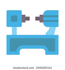 Lathe Vector Flat Icon Design