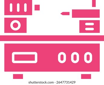 Ícone de vetor de torno. Pode ser usado para impressão, aplicativos móveis e da Web.