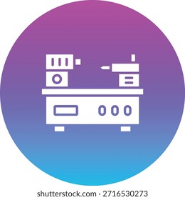Icono de Vector de torno. Se puede utilizar para aplicaciones de impresión, móviles y de Web.