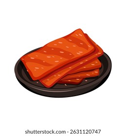 Latiao Spicy Snack. Chinese Food Illustration Vector