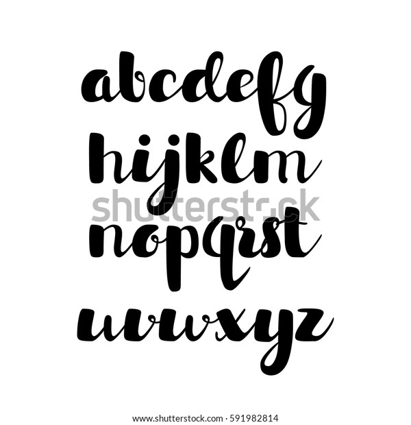 font alphabet