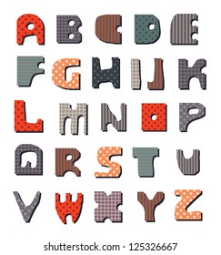Latin Alphabet. Seamless saved