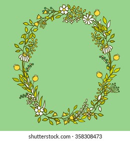 Latin alphabet vector, typography design. Background with latin letters isolated. Poster with floral abc made in modern romantic style. Hand drawn font with leaves, flowers and stems