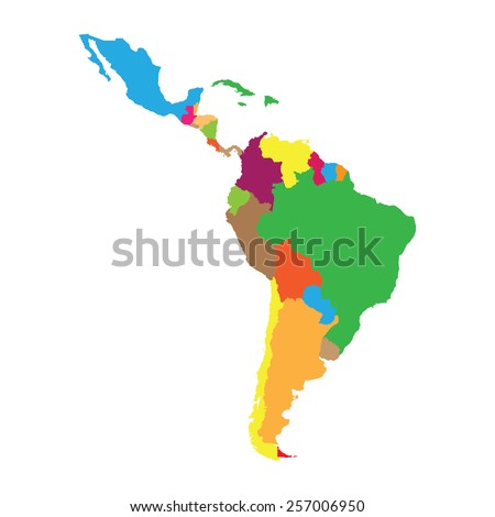Latin America Stock Vector Royalty Free Shutterstock