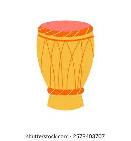 Latin America Drum on a white background. Drum at a Brazilian carnival