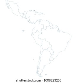 latin america map