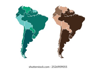 Mapa de América Latina. Mapa de los países de América Latina. Mapa de América.