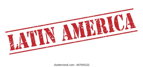 latin america vector stamp on white background