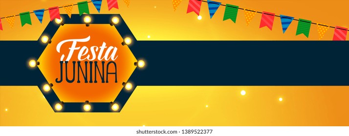 latin american festa junina celebration banner