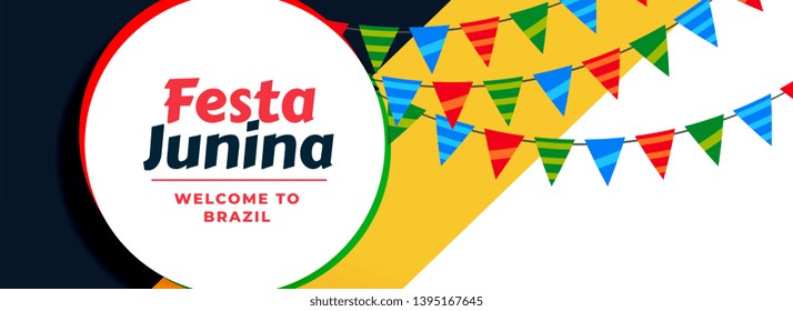 latin american festa junina celebration banner