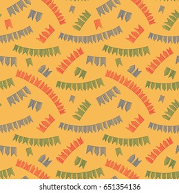 Latin American holiday, the June party of Brazil. Pattern. Vector illustration