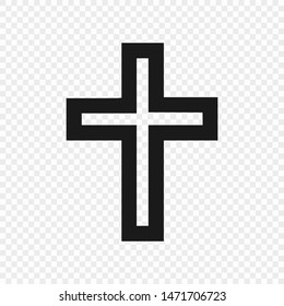 Latin Cross Symbol Christianity Vector Illustration Stock Vector ...