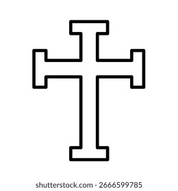 Cruz latina - ícone de vetor