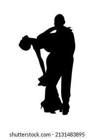 Latin Dance Pärchen, Grafik-Schattensilhouette-Icon, einfaches Individualtanzen, Musikparty Logo Design Element, sinnlich elegante Piktogramm-Druckvorlage, klassisches Gerücht oder Tango-Performance.